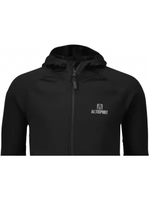 Pánska premium mikina ALTISPORT ALM006417 ČIERNA