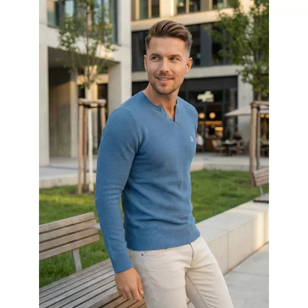  Pánsky sveter ALTISPORT SWEK MPLU108 MODRÁ 