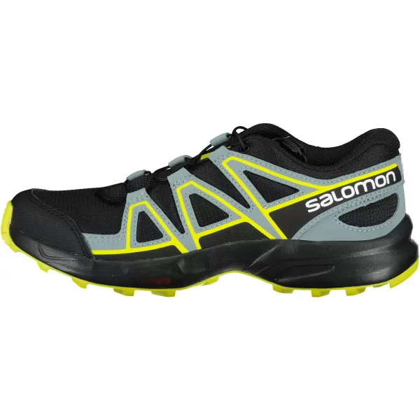  Detská bežecká obuv SALOMON SPEEDCROSS J L41447100 ČIERNA/ČIERNA/ZELENÁ 