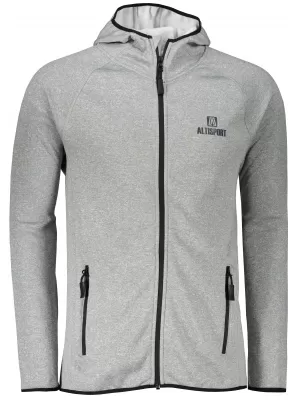 Pánska premium mikina ALTISPORT ALM006417 tmavosivý melír