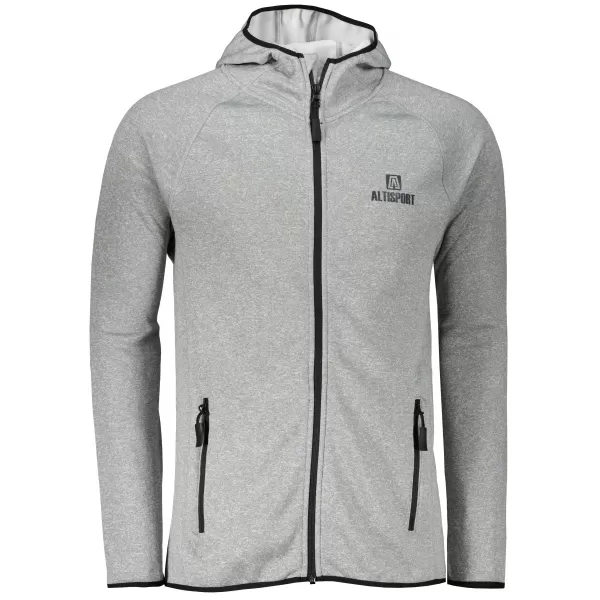  Pánska premium mikina ALTISPORT ALM006417 tmavosivý melír 