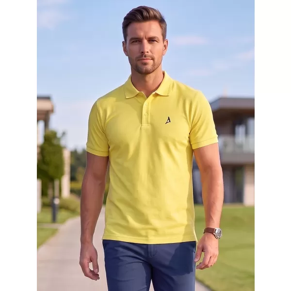  Prémiové pánske tričko s golierom ALTISPORT ALM002203 CITRÓN 