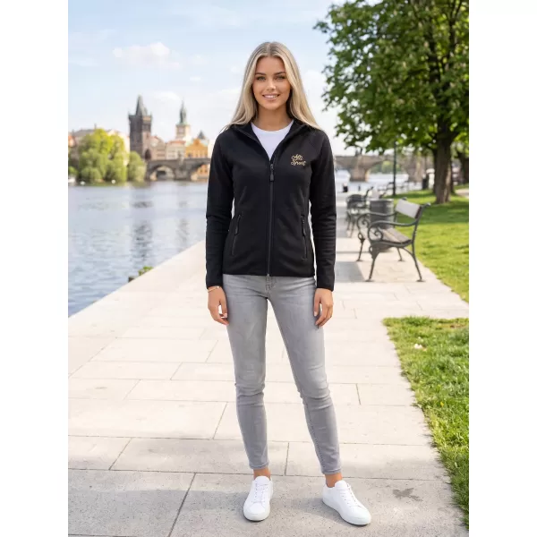  Dámska prémiová mikina ALTISPORT ALW056418 ČIERNA 