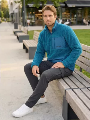 Pánska mikina ALTISPORT HONOB MSWU307 MODRÁ