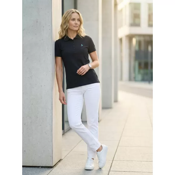  Dámske premium tričko s golierikom ALTISPORT ALW002210 námornej modrá 