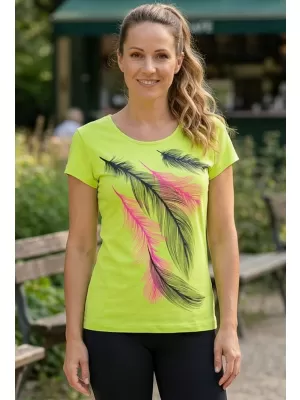 Dámske tričko ALTISPORT CARRYOVER ALW112122 VÁPNO