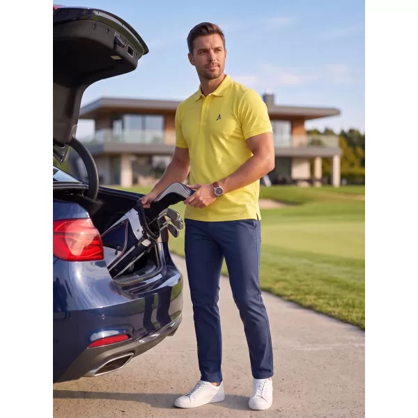  Prémiové pánske tričko s golierom ALTISPORT ALM002203 CITRÓN 