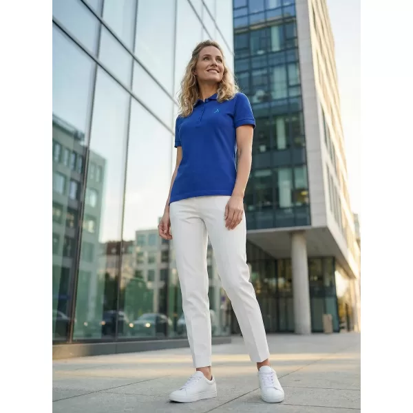  Dámske premium tričko s golierikom ALTISPORT ALW002210 KRÁĽOVSKÁ MODRÁ 