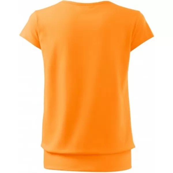  Dámske tričko MALFINI CITY 120 TANGERINE ORANGE 