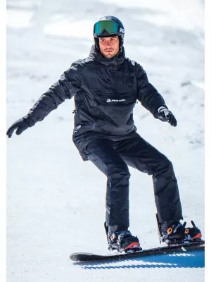 Pánska zimná bunda ALPINE PRO CLOC MJCU527 ČIERNA/ZELENÁ