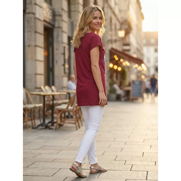  Dámské prodloužené triko ALTISPORT CARRYOVER ALW112123 FUCHSIOVÁ 