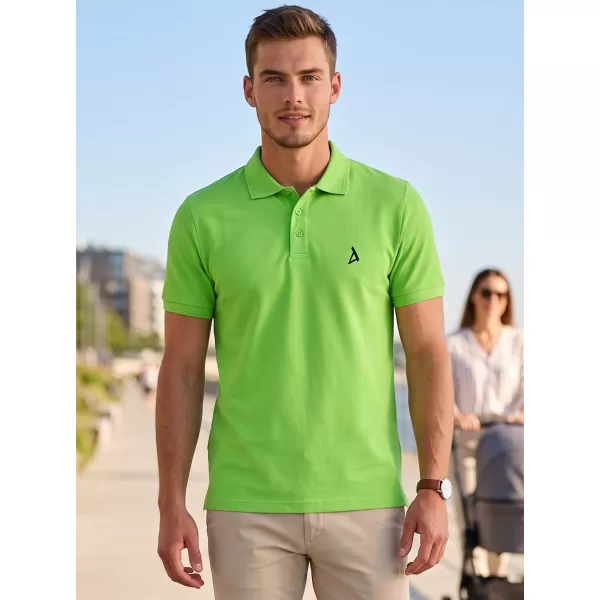  Prémiové pánske tričko s golierom ALTISPORT ALM002203 JABLKOVO ZELENÉ 