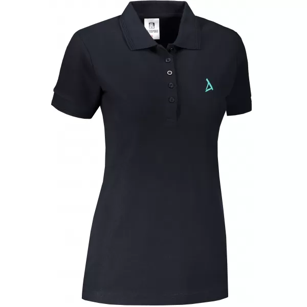  Dámske premium tričko s golierikom ALTISPORT ALW002210 námornej modrá 