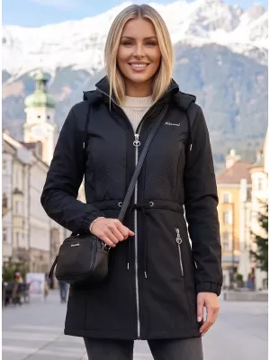Dámsky softshellový kabát KIXMI MALAYA ČIERNA