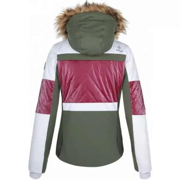 Dámska lyžiarska bunda KILPI ELZA-W QL0154KI KHAKI 