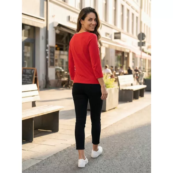  Dámske tričko s dlhým rukávom ALTISPORT CARRYOVER ALW112169 ČERVENÁ 