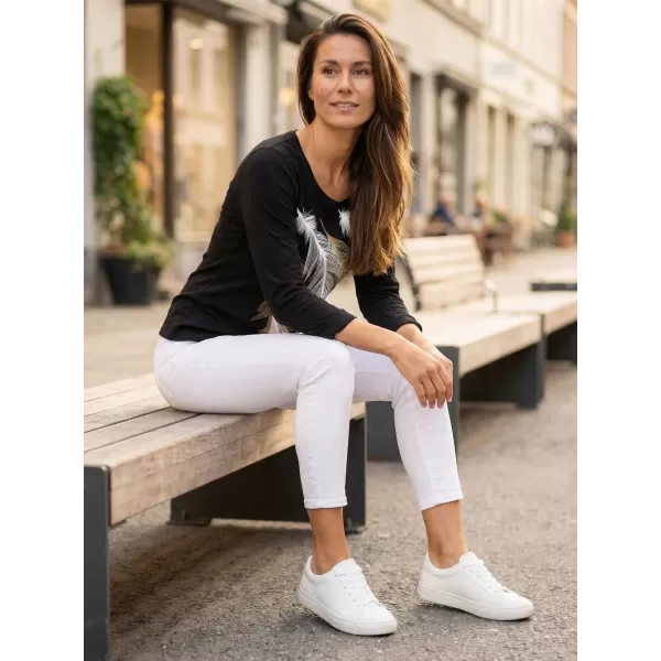  Dámske tričko s dlhým rukávom ALTISPORT CARRYOVER ALW112169 ČIERNA/ZLATÁ 