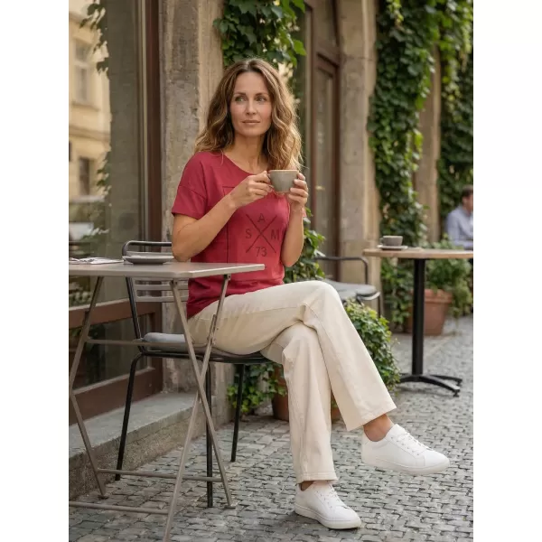  Dámske tričko s krátkym rukávom SAM 73 TANYA WT 826 TMAVO ružová 