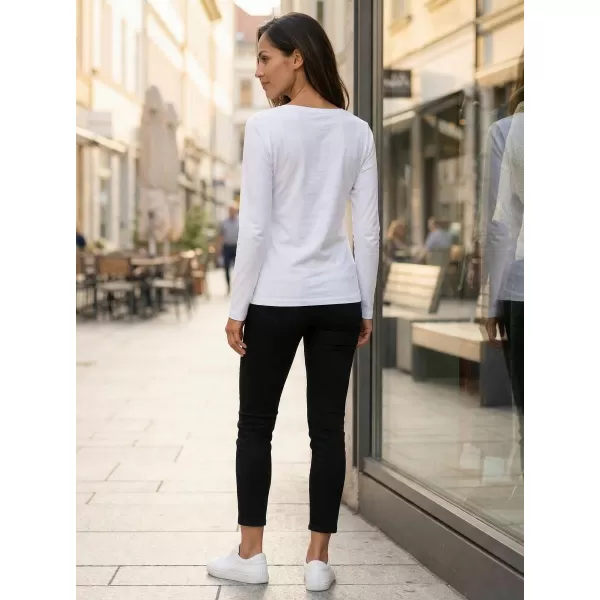  Dámske tričko s dlhým rukávom ALTISPORT CARRYOVER ALW112169 BIELA/RUŽOVÁ 