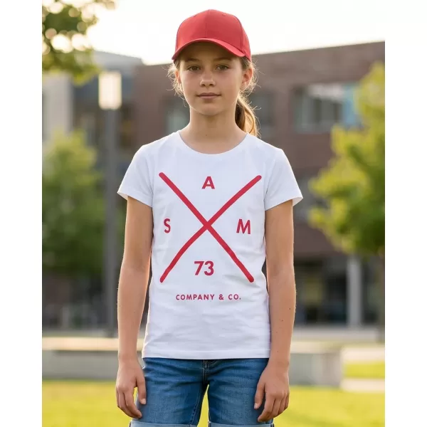  Dievčenské tričko s krátkym rukávom SAM 73 CAROLINE GT 554 biela 