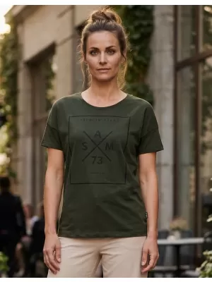 Dámske tričko s krátkym rukávom SAM 73 TANYA WT 826 ARMY