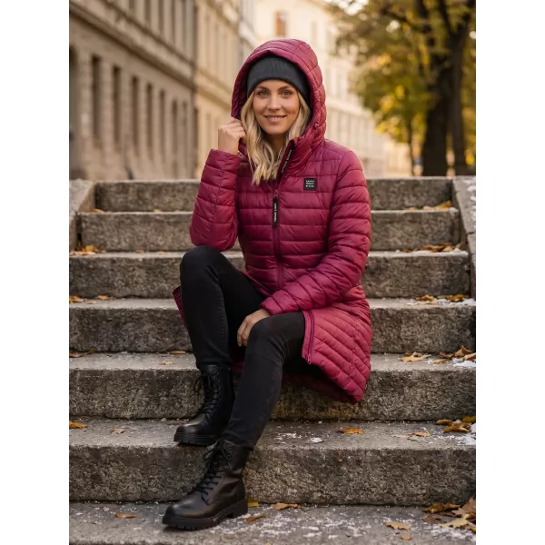  Dámsky kabát SAM 73 FIONA WB 822 TMAVO ružová 