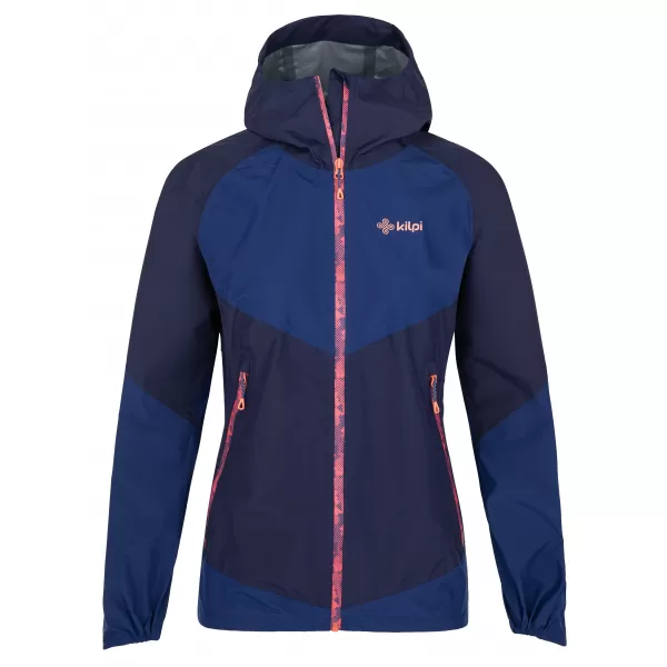  Dámska hardshell bunda KILPI HURRICANE-W QL0107KI TMAVO MODRÁ 