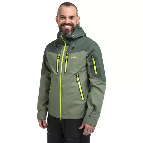  Pánska hardshell bunda KILPI HASTAR-M QM0101KI KHAKI 