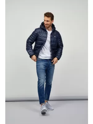 Pánska bunda SAM 73 DEUCE MB 770 TMAVO modrá