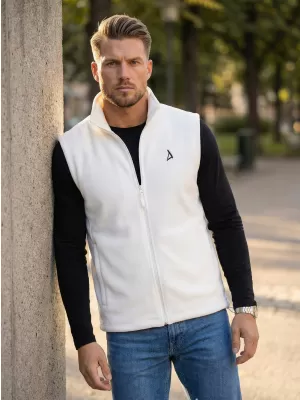 Pánska fleecová vesta ALTISPORT ALM002518 BIELA