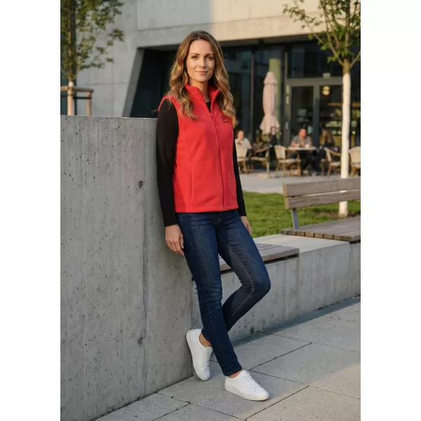  Dámska fleecová vesta ALTISPORT ALW056518 ČERVENÁ 