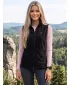 Dámska fleecová vesta ALTISPORT ALW002518 ČIERNORUŽOVÁ