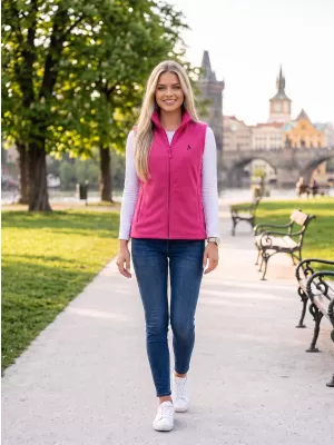 Dámska fleecová vesta ALTISPORT ALW002518 FUCHSIOVÁ