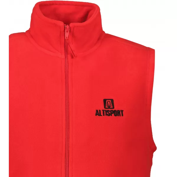  Pánska fleecová vesta ALTISPORT ALM006518 ČERVENÁ 