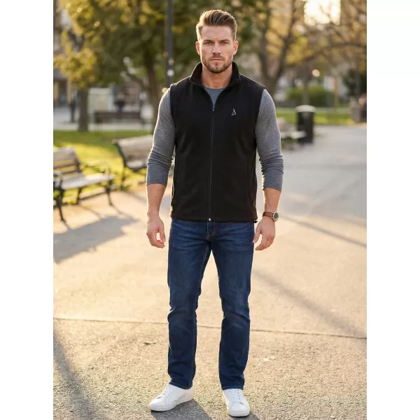  Pánska fleecová vesta ALTISPORT ALM002518 ČIERNA 
