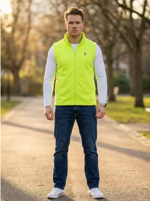 Pánska fleecová vesta ALTISPORT ALM002518 LIMETKOVÁ