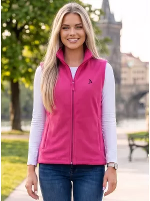 Dámska fleecová vesta ALTISPORT ALW002518 FUCHSIOVÁ