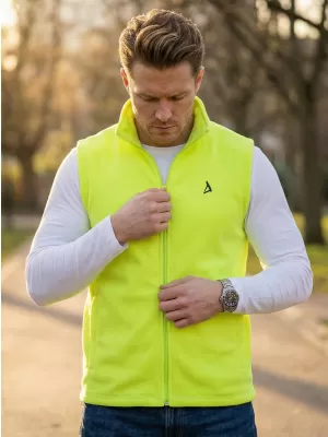 Pánska fleecová vesta ALTISPORT ALM002518 LIMETKOVÁ