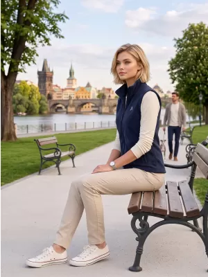 Dámska fleecová vesta ALTISPORT ALW002518 námornej modrá