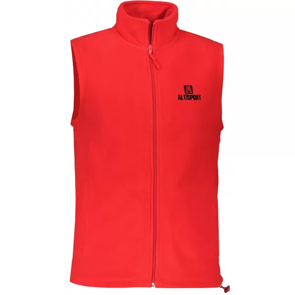  Pánska fleecová vesta ALTISPORT ALM006518 ČERVENÁ 