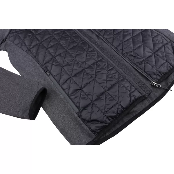  Pánska mikina HANNAH ENRYX DARK GRAY MEL/ANTHRACITE 