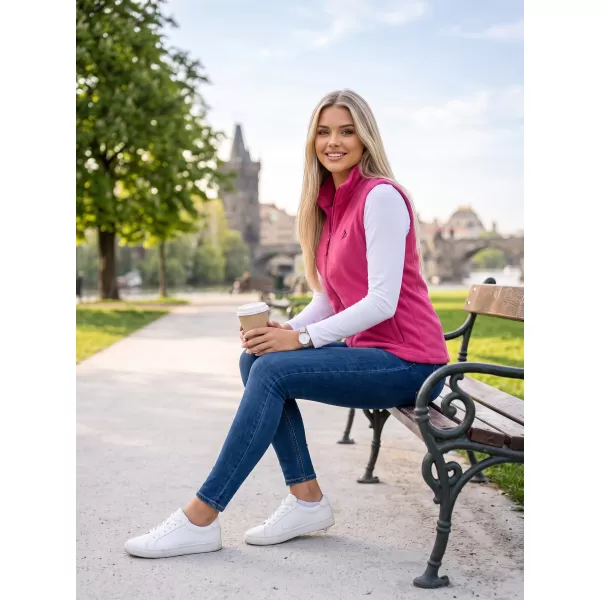  Dámska fleecová vesta ALTISPORT ALW002518 FUCHSIOVÁ 