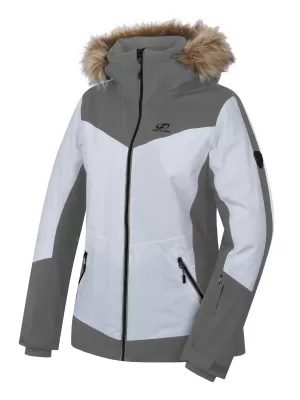 Dámska lyžiarska bunda HANNAH CANNA BRIGHT WHITE/FROST GRAY