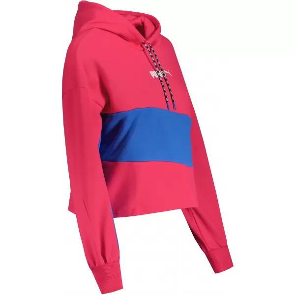  Dámska crop top mikina PUMA INTL HOODIE TR 531649-14 BEETROOT PURPLE 