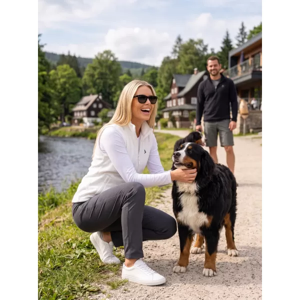  Dámska fleecová vesta ALTISPORT ALW002518 BIELA 