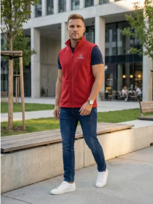 Pánska fleecová vesta ALTISPORT ALM006518 VÍNOVÁ