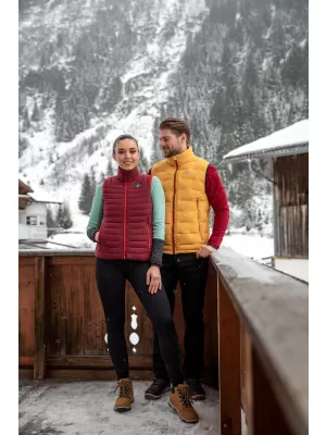 Dámska zimná vesta NORDBLANC TRAMMEL NBWJL7547 VÍNOVÁ