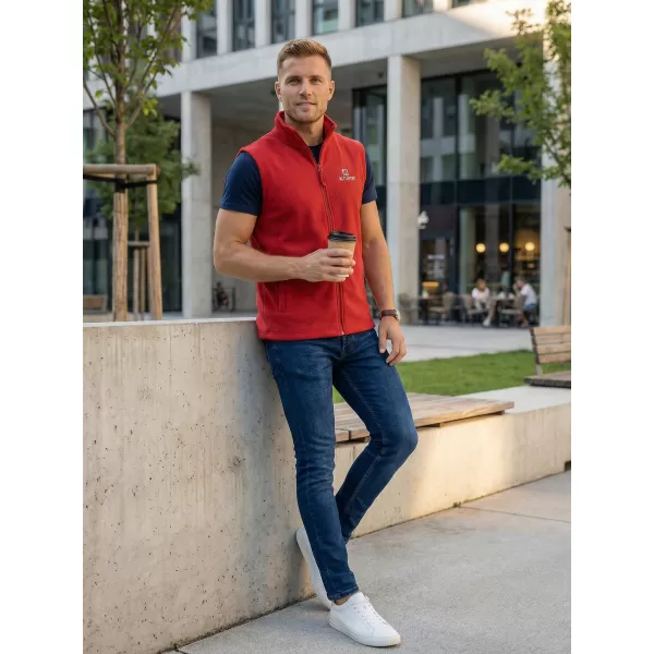  Pánska fleecová vesta ALTISPORT ALM006518 VÍNOVÁ 