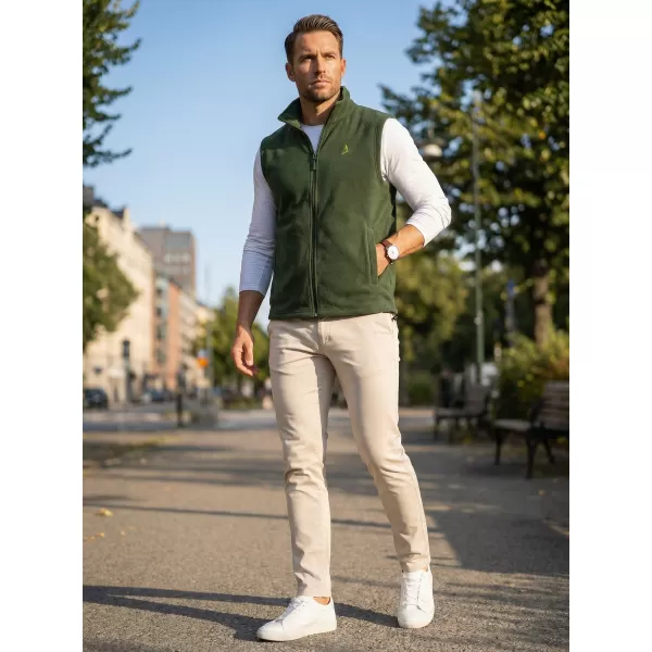  Pánska fleecová vesta ALTISPORT ALM002518 FĽAŠKOVO ZELENÁ 