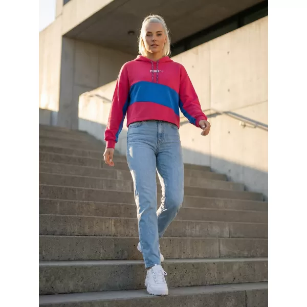  Dámska crop top mikina PUMA INTL HOODIE TR 531649-14 BEETROOT PURPLE 